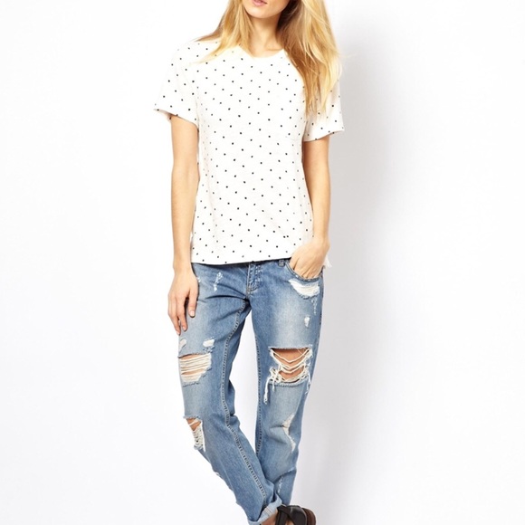 rag and bone snake print tee